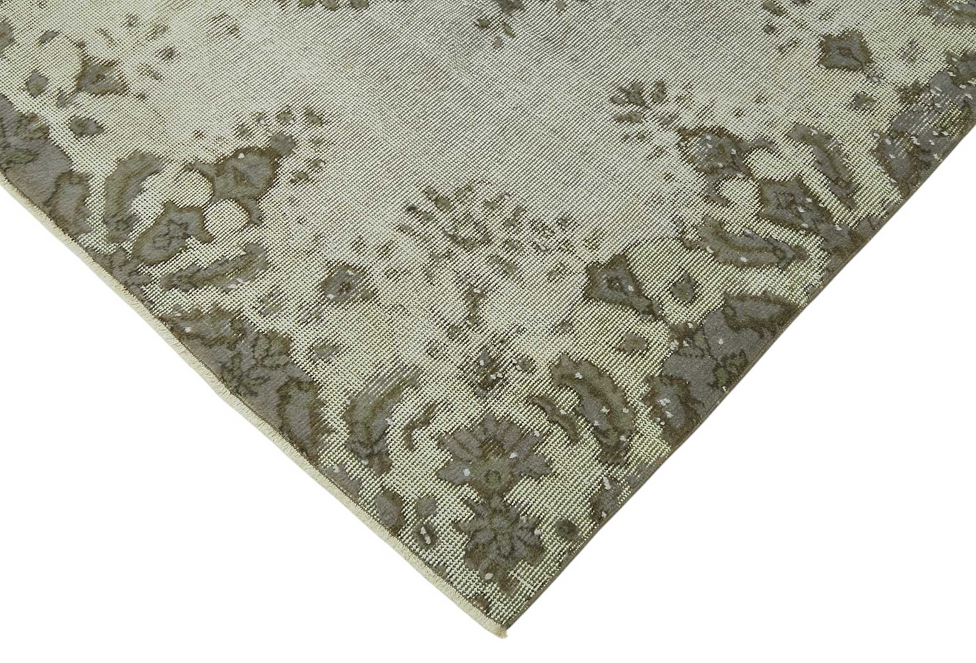 6x10 Vintage Hand-Carved Turkish Rug - 46949