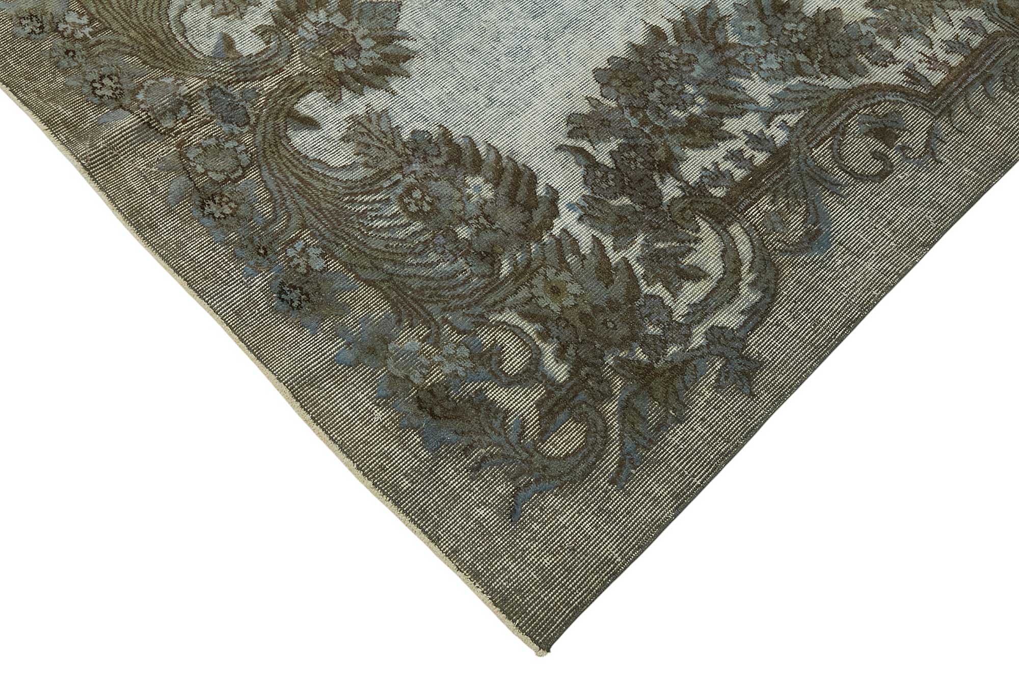 5x9 Vintage Hand-Carved Turkish Rug - 46951