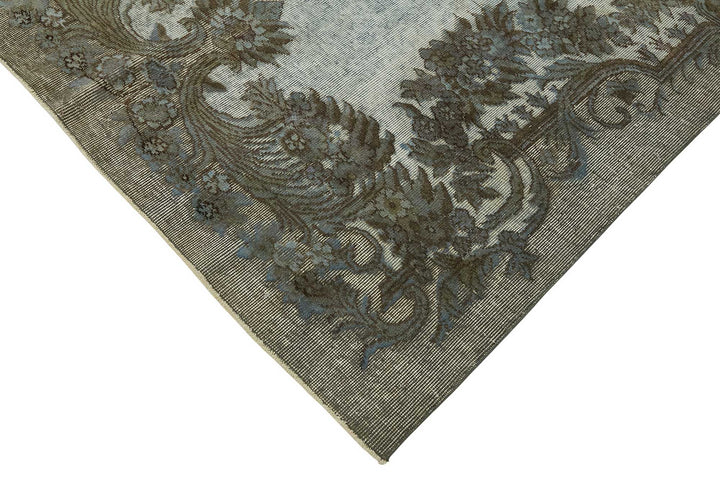 5x9 Vintage Hand-Carved Turkish Rug - 46951