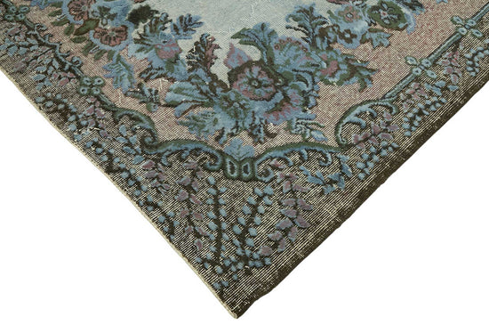 6x10 Vintage Hand-Carved Turkish Rug - 46952