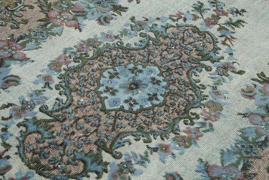 6x10 Vintage Hand-Carved Turkish Rug - 46952