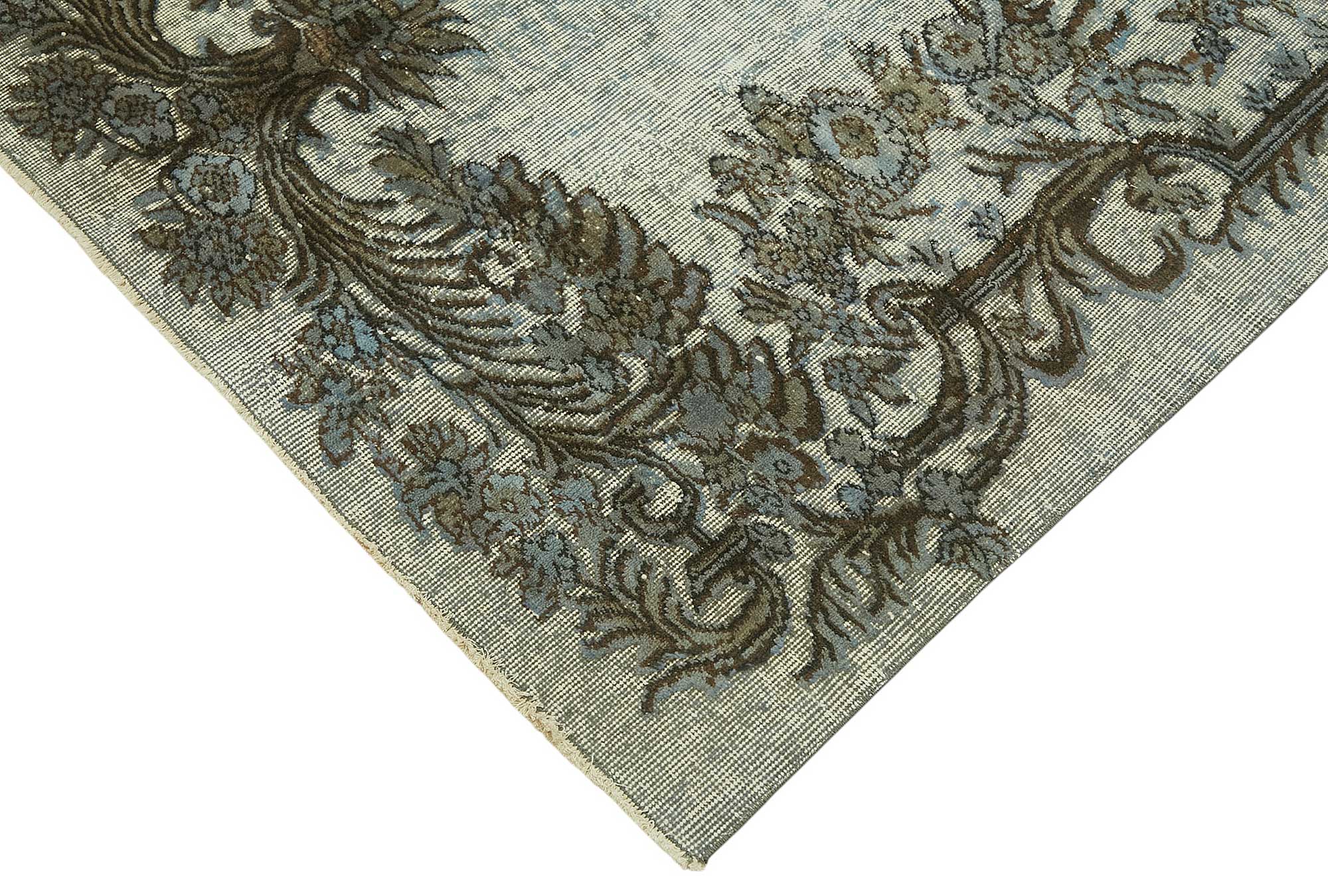 5x8 Vintage Hand-Carved Turkish Rug - 46953