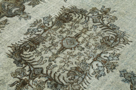 5x8 Vintage Hand-Carved Turkish Rug - 46953