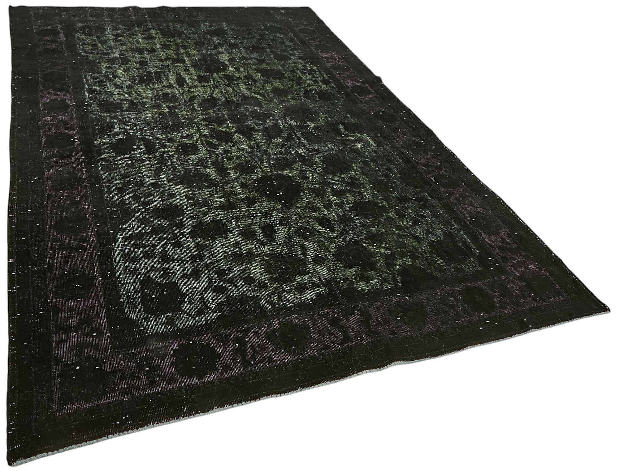 6x10 Vintage Hand-Carved Turkish Rug - 46956