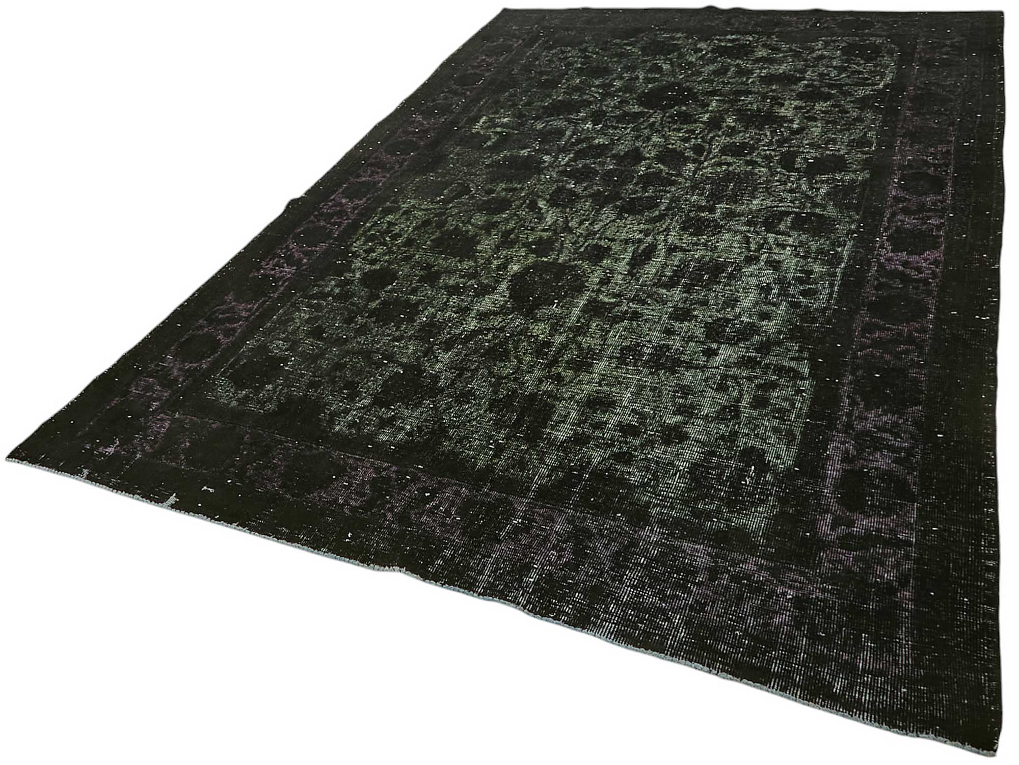 6x10 Vintage Hand-Carved Turkish Rug - 46956