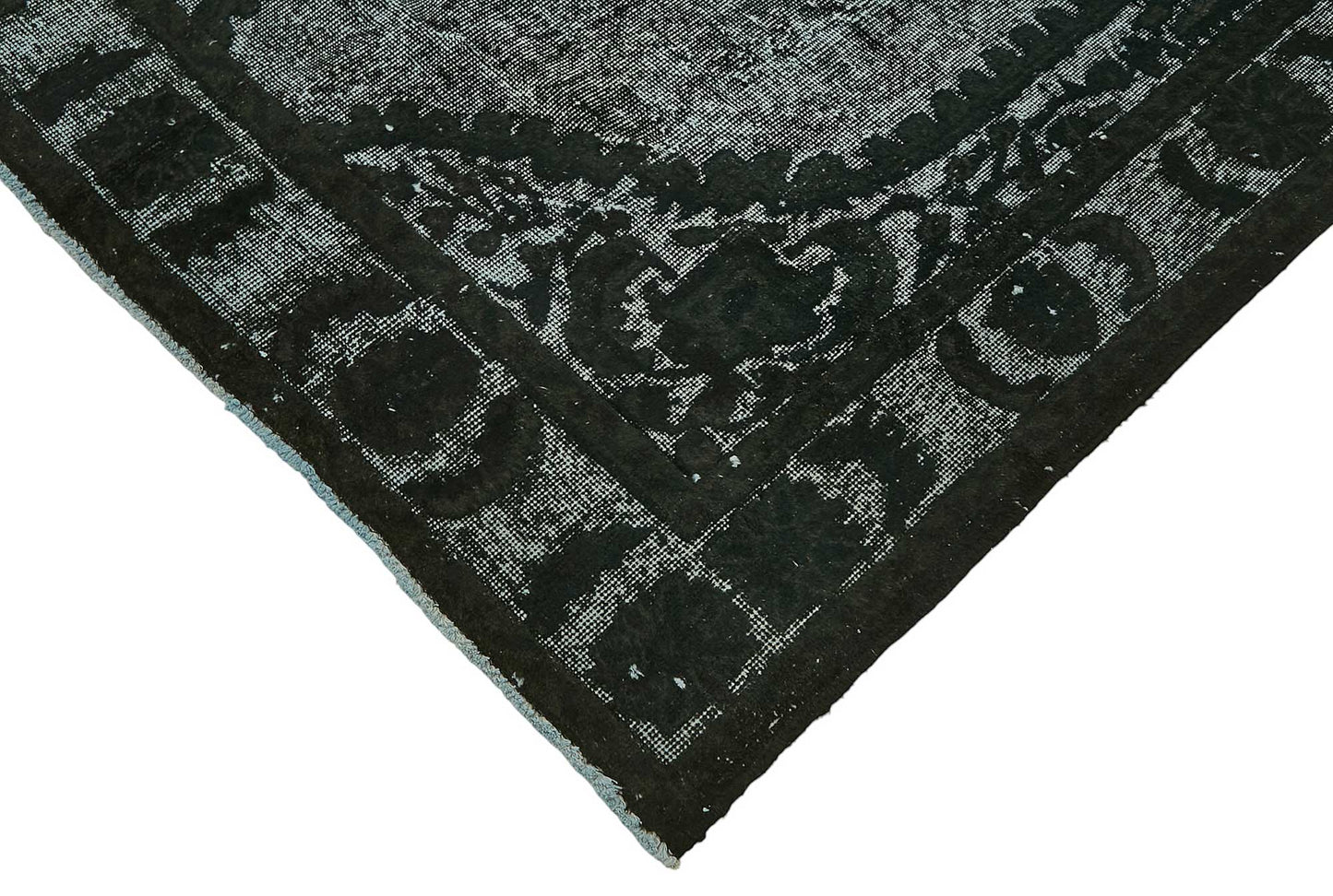 6x10 Vintage Hand-Carved Turkish Rug - 46964