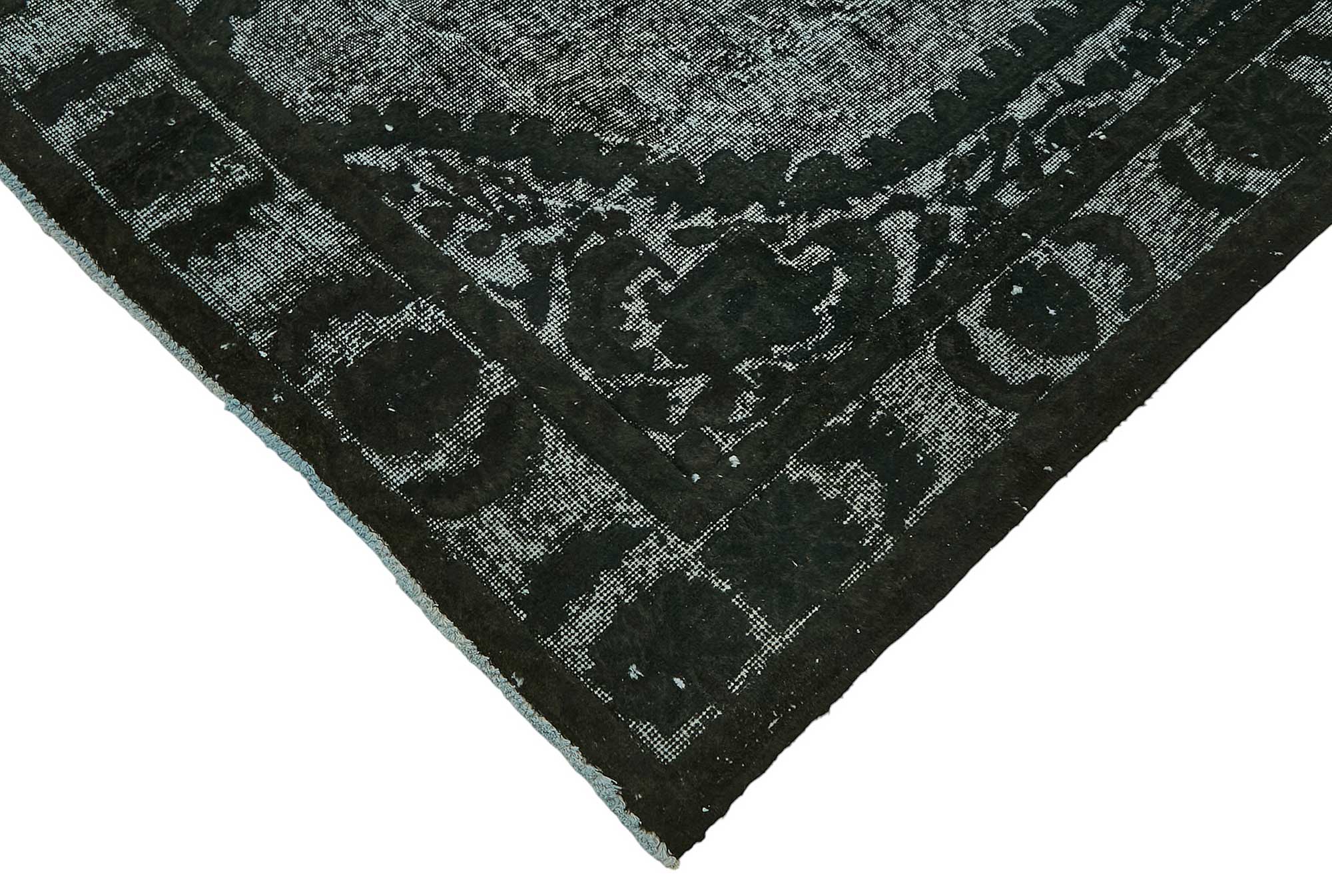 6x10 Vintage Hand-Carved Turkish Rug - 46964