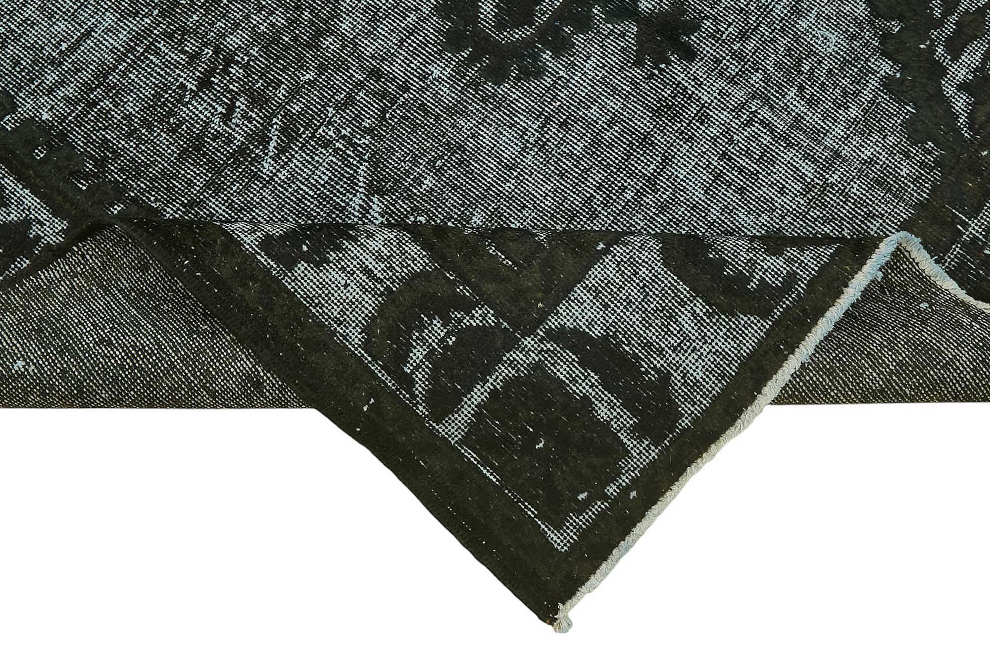 6x10 Vintage Hand-Carved Turkish Rug - 46964