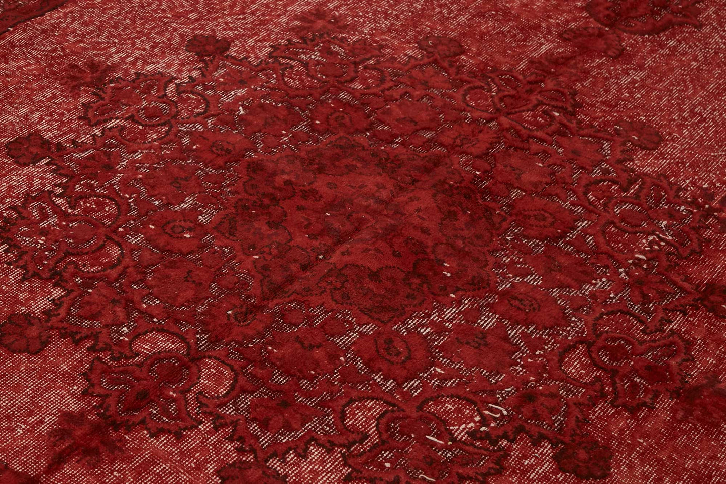 7x11 Vintage Hand-Carved Turkish Rug - 46967