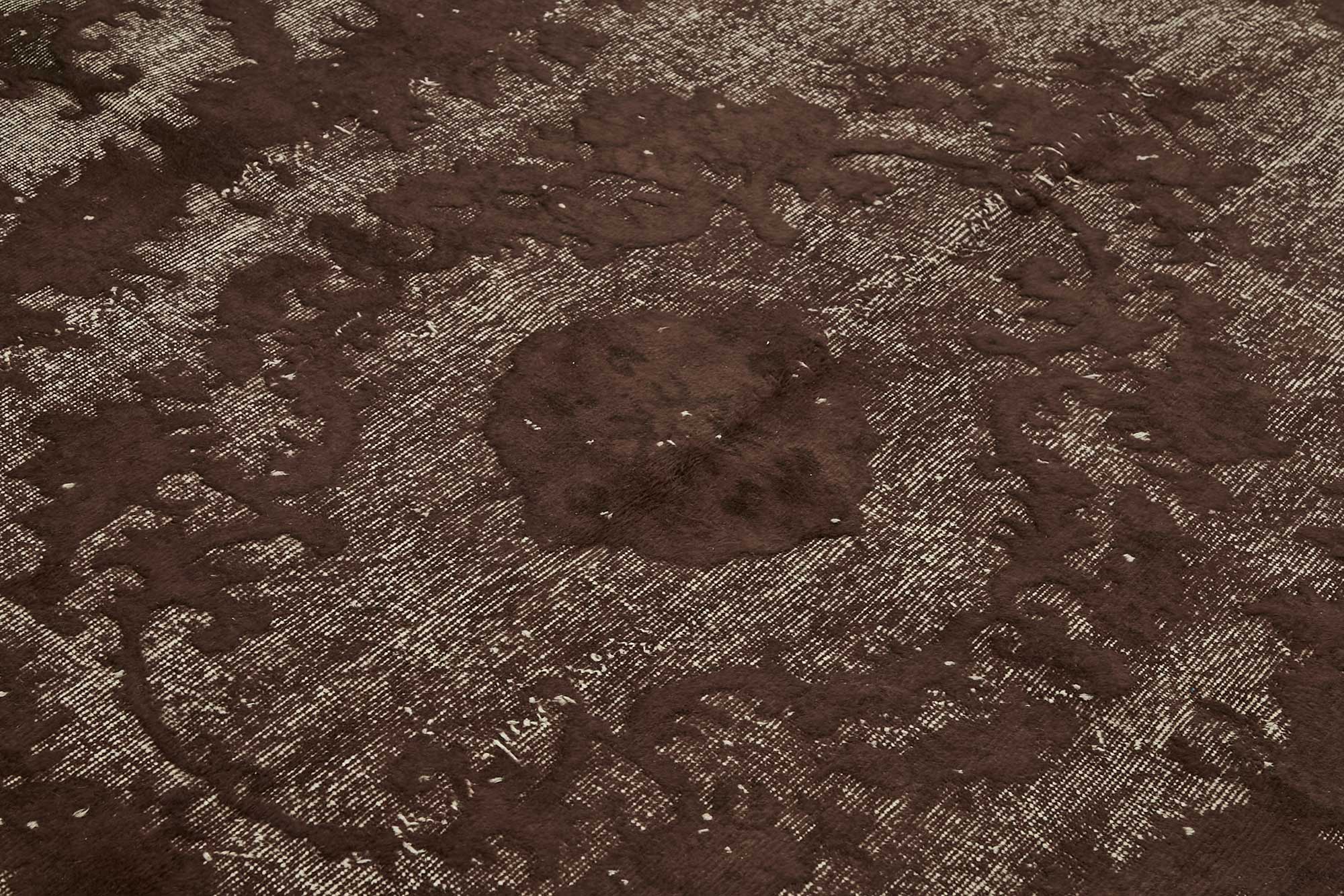 7x10 Vintage Hand-Carved Turkish Rug - 46969
