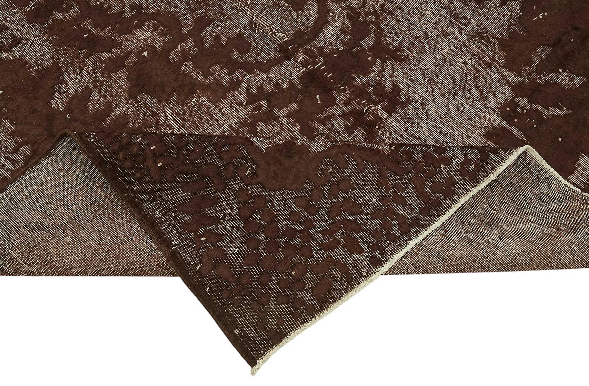 7x10 Vintage Hand-Carved Turkish Rug - 46969