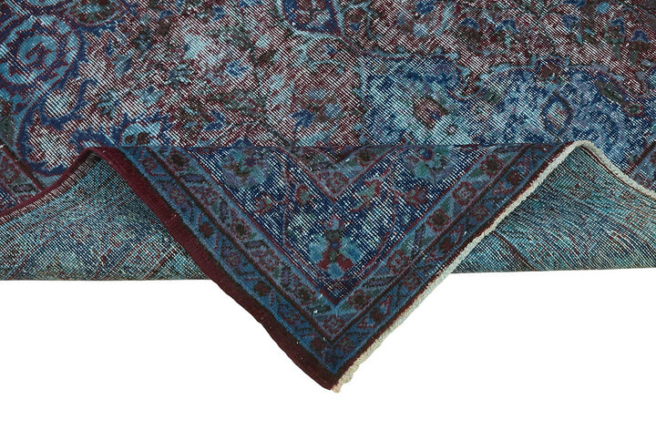 5x9 Vintage Hand-Carved Turkish Rug - 46971