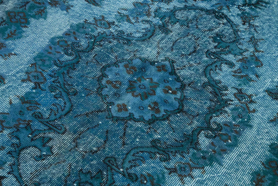 6x10 Vintage Hand-Carved Turkish Rug - 46972