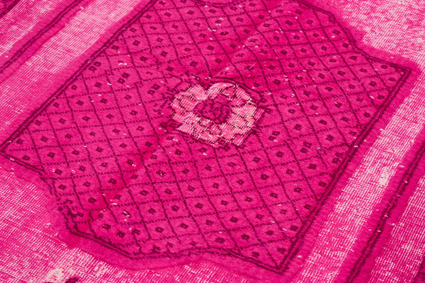 5x9 Vintage Hand-Carved Turkish Rug - 46974