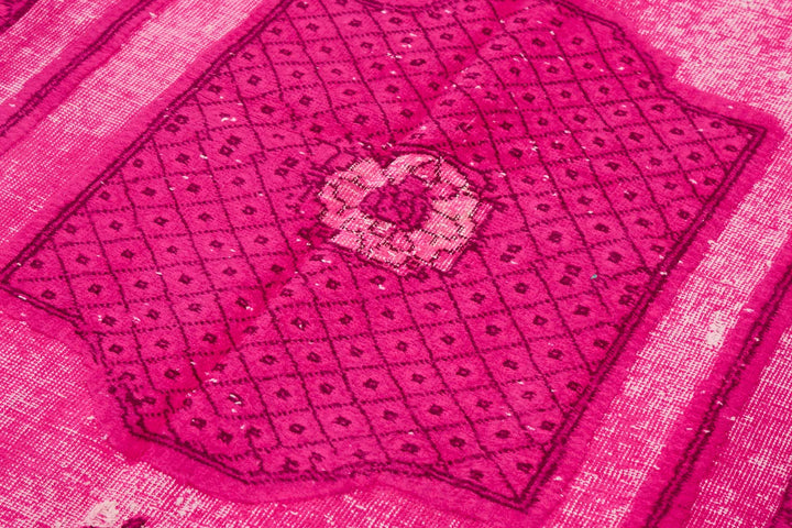 5x9 Vintage Hand-Carved Turkish Rug - 46974