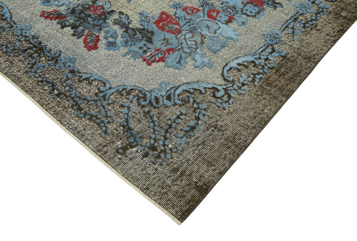 6x10 Vintage Hand-Carved Turkish Rug - 46977