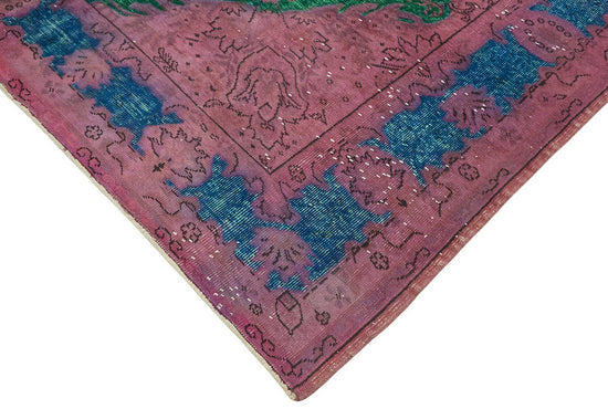 8x11 Vintage Hand-Carved Turkish Rug - 46979