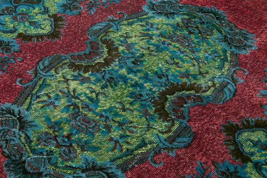 6x10 Vintage Hand-Carved Turkish Rug - 46980