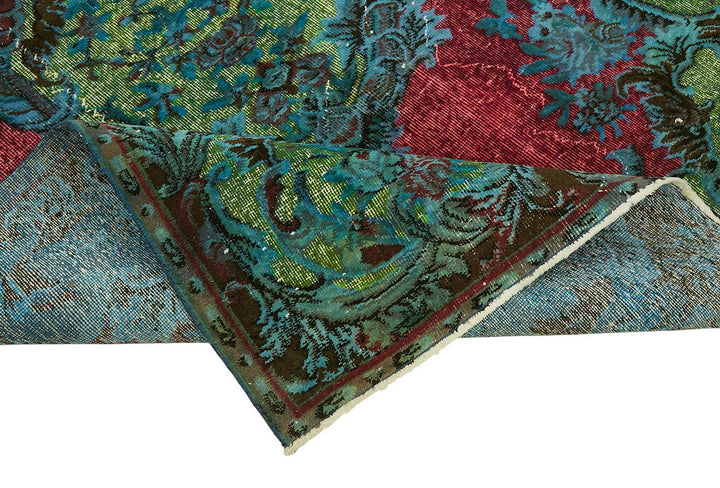 6x10 Vintage Hand-Carved Turkish Rug - 46980