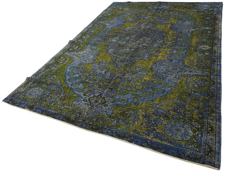 6x10 Vintage Hand-Carved Turkish Rug - 46981