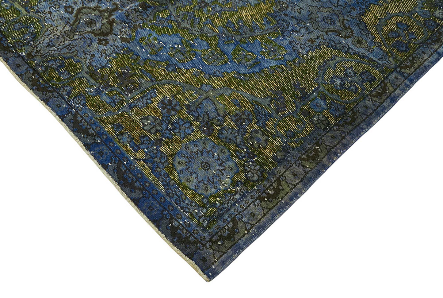 6x10 Vintage Hand-Carved Turkish Rug - 46981