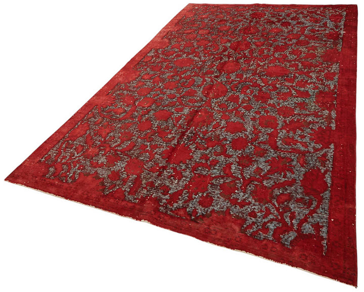 6x9 Vintage Hand-Carved Turkish Rug - 46984