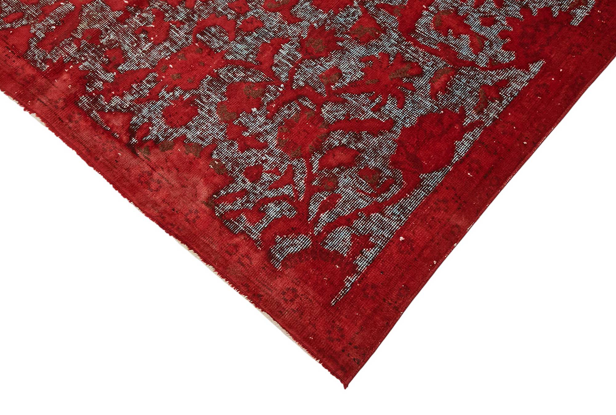6x9 Vintage Hand-Carved Turkish Rug - 46984