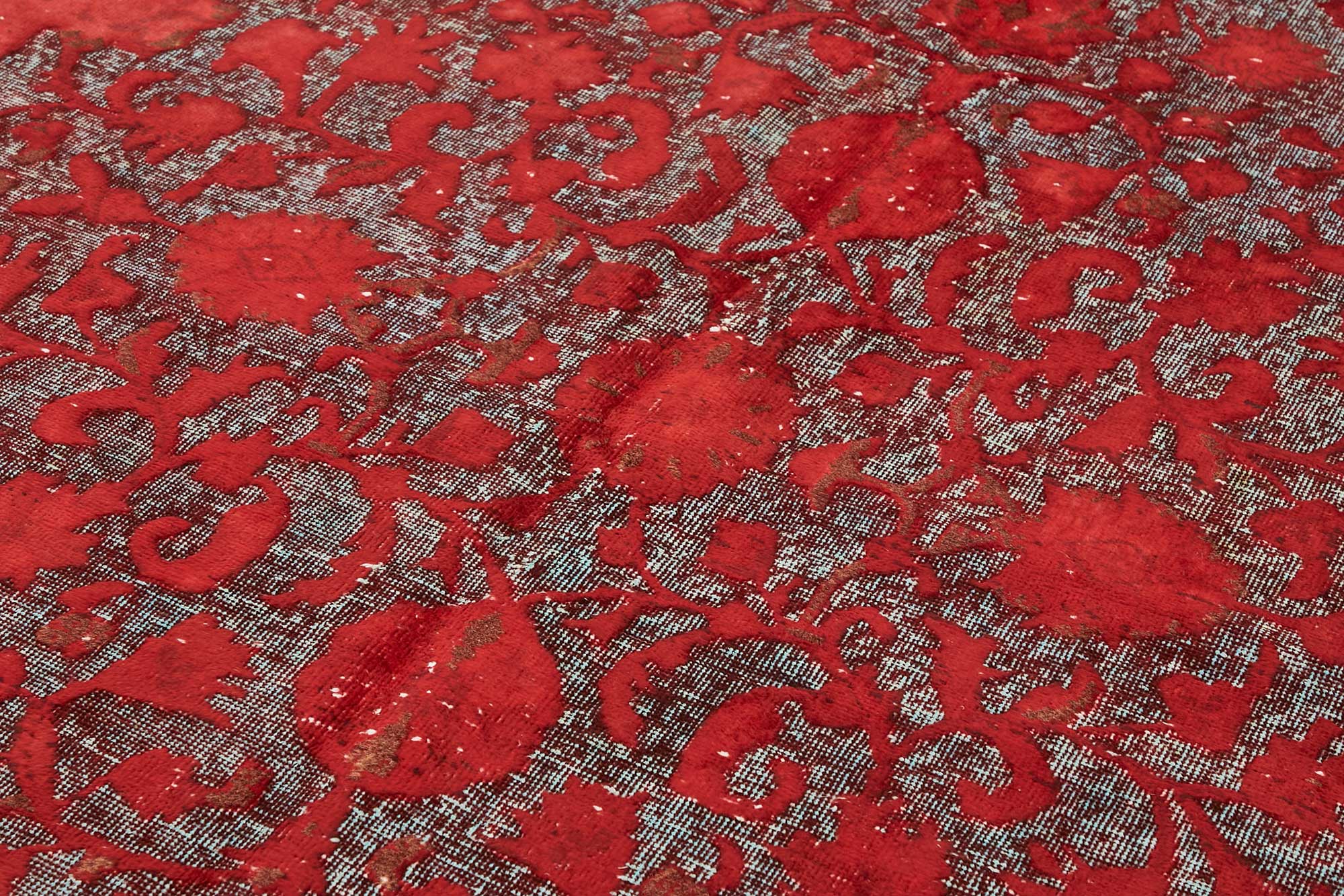 6x9 Vintage Hand-Carved Turkish Rug - 46984