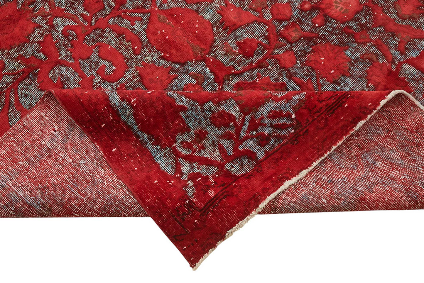 6x9 Vintage Hand-Carved Turkish Rug - 46984