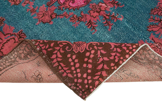 7x10 Vintage Hand-Carved Turkish Rug - 46985