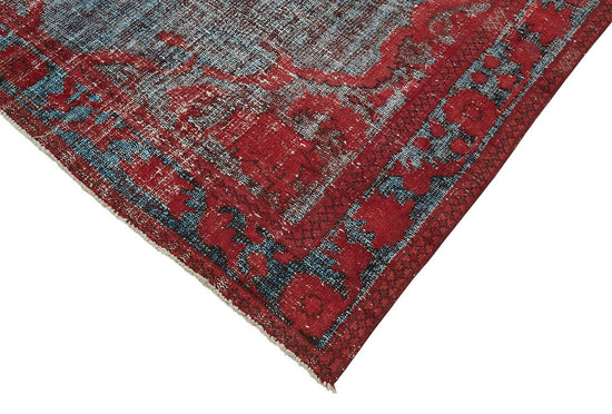7x10 Vintage Hand-Carved Turkish Rug - 46986