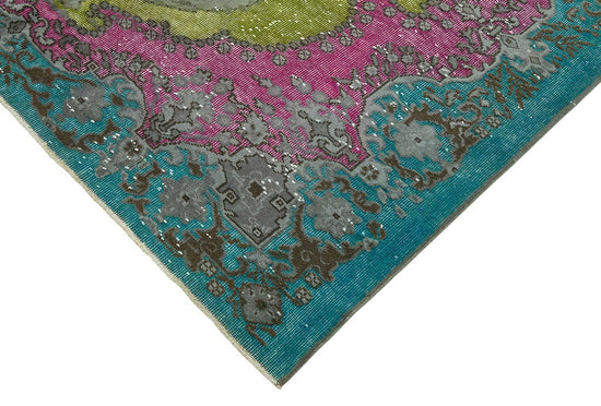 6x10 Vintage Hand-Carved Turkish Rug - 46987