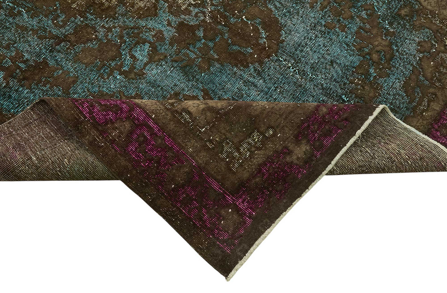 7x10 Vintage Hand-Carved Turkish Rug - 46990