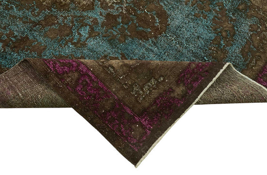 7x10 Vintage Hand-Carved Turkish Rug - 46990