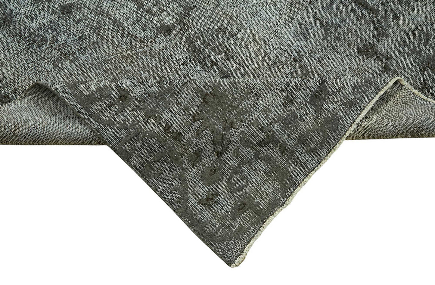 6x9 Vintage Hand-Carved Turkish Rug - 46996