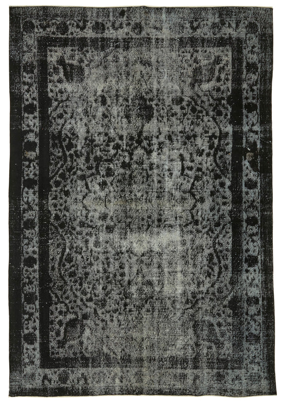 7x10 Vintage Hand-Carved Turkish Rug - 47000