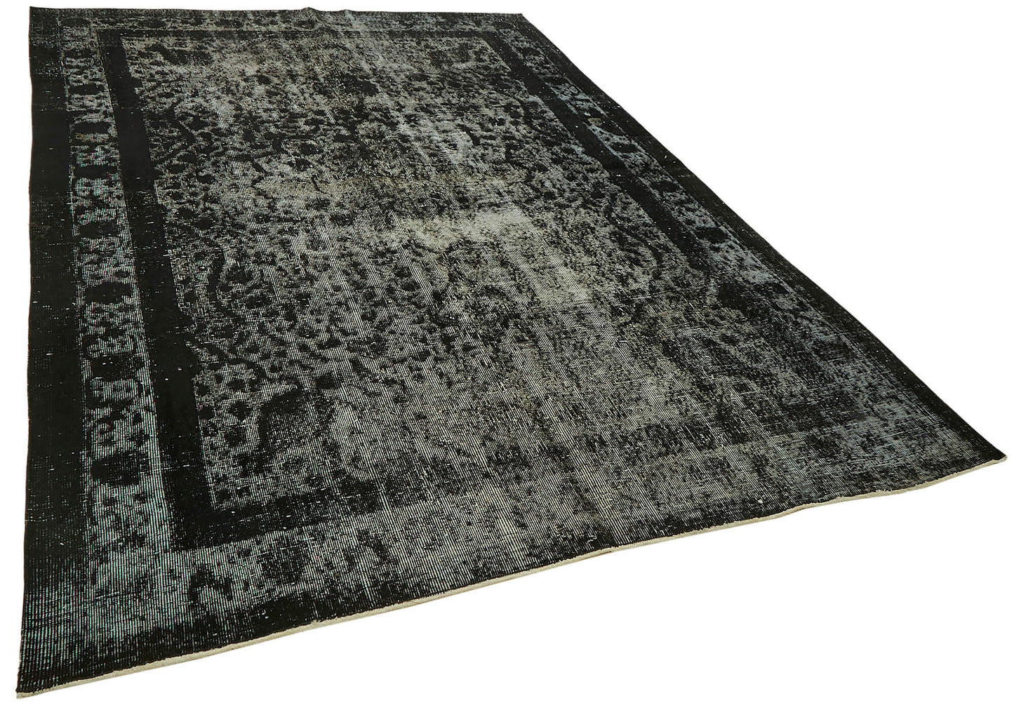 7x10 Vintage Hand-Carved Turkish Rug - 47000