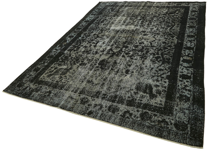 7x10 Vintage Hand-Carved Turkish Rug - 47000