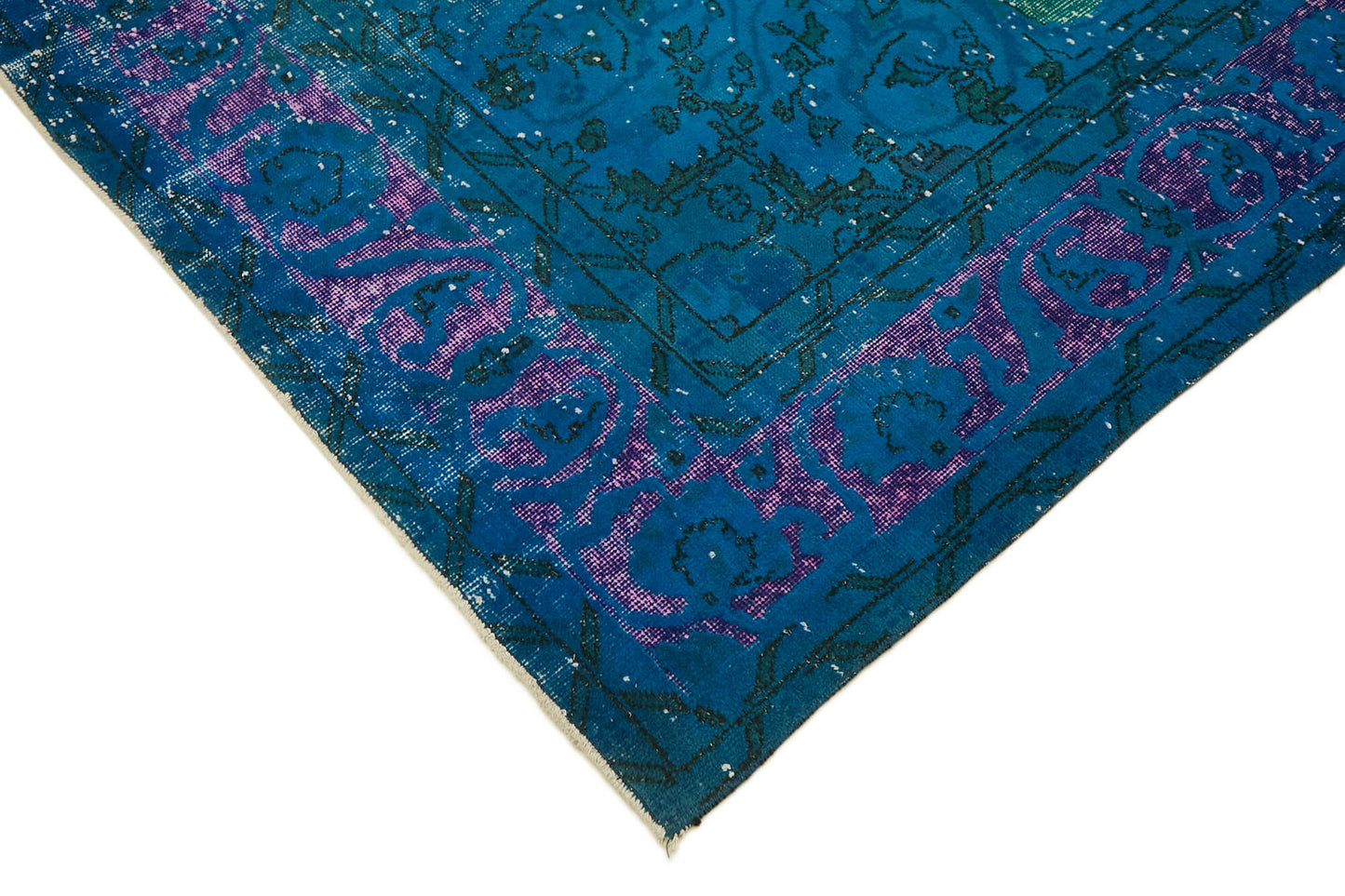7x11 Vintage Hand-Carved Turkish Rug - 47001