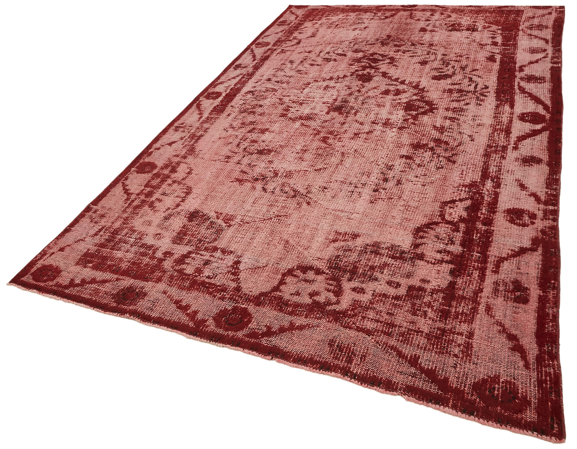 6x10 Vintage Hand-Carved Turkish Rug - 47002