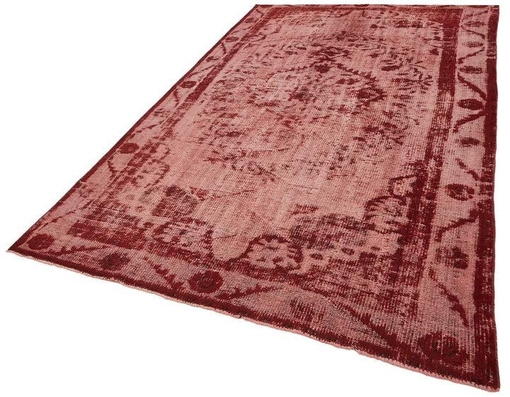 6x10 Vintage Hand-Carved Turkish Rug - 47002