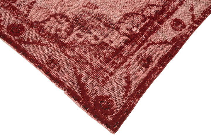 6x10 Vintage Hand-Carved Turkish Rug - 47002