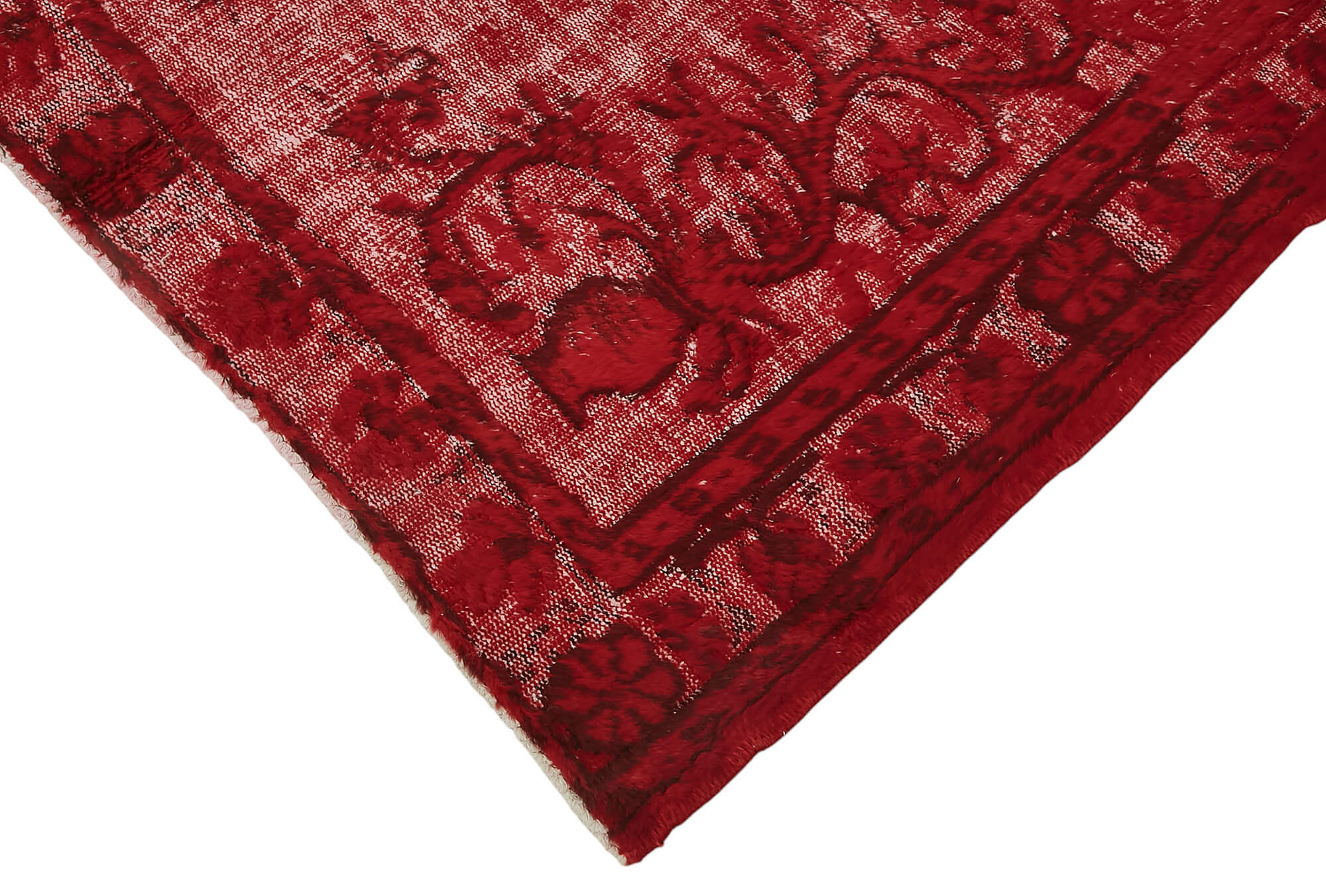 5x8 Vintage Hand-Carved Turkish Rug - 47004