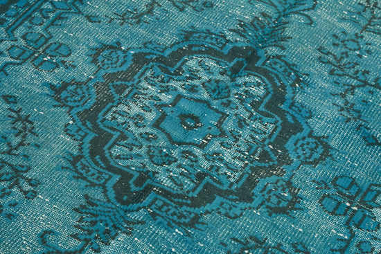 5x9 Vintage Hand-Carved Turkish Rug - 47005