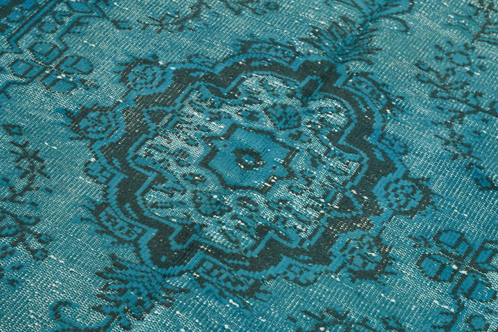 5x9 Vintage Hand-Carved Turkish Rug - 47005