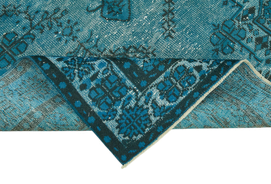 5x9 Vintage Hand-Carved Turkish Rug - 47005