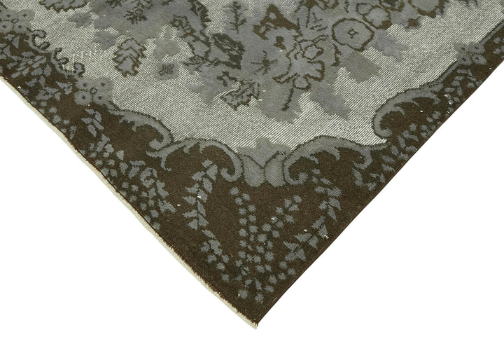 6x10 Vintage Hand-Carved Turkish Rug - 47007