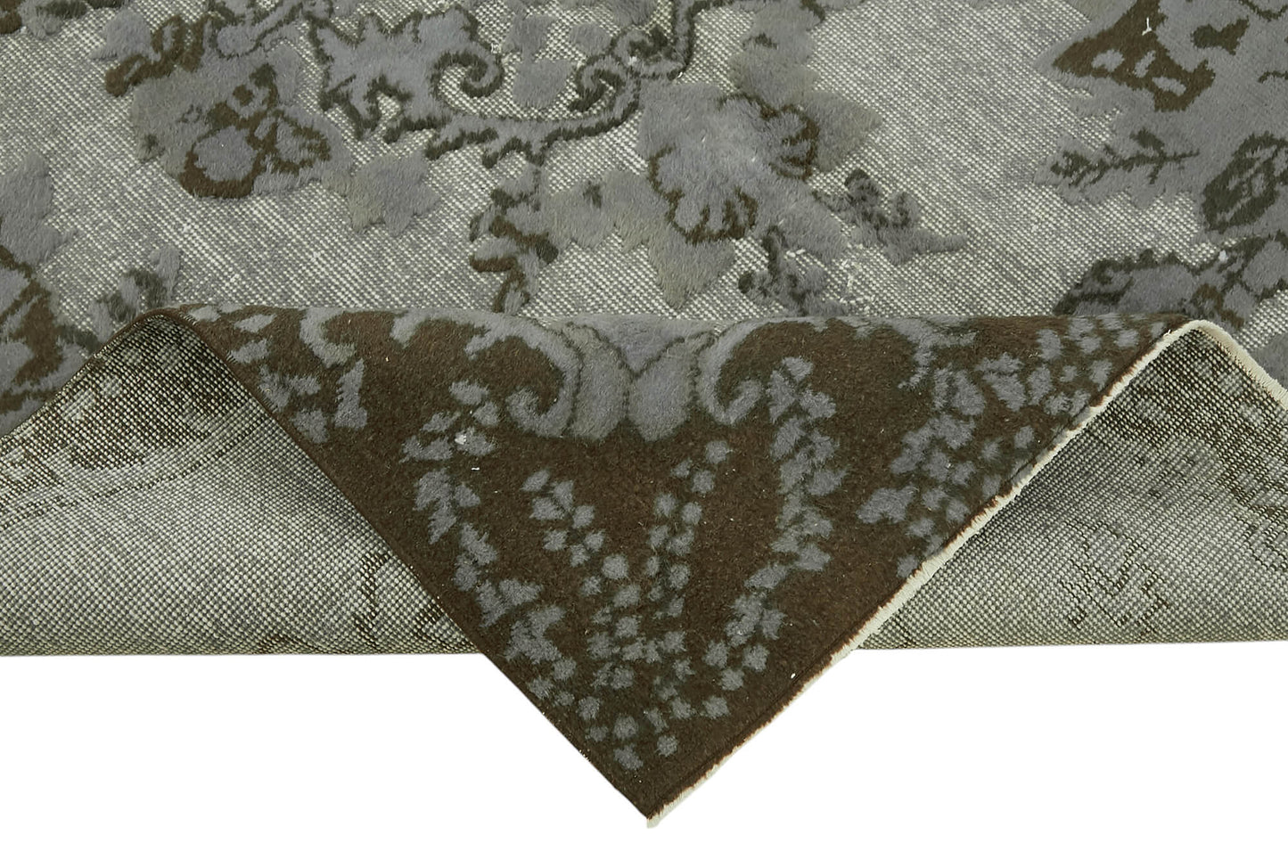 6x10 Vintage Hand-Carved Turkish Rug - 47007