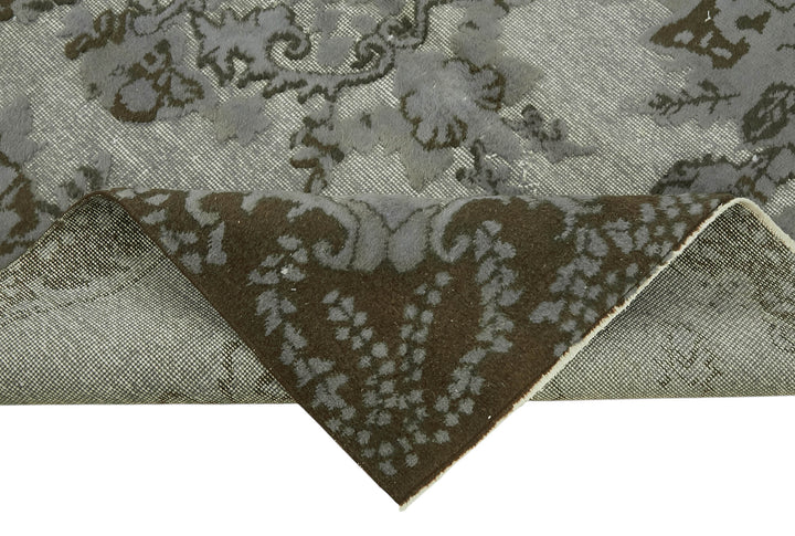 6x10 Vintage Hand-Carved Turkish Rug - 47007