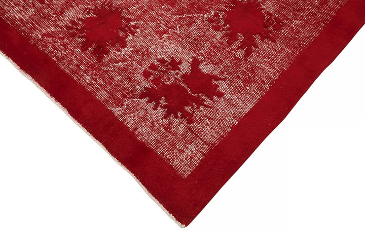 7x10 Vintage Hand-Carved Turkish Rug - 47008